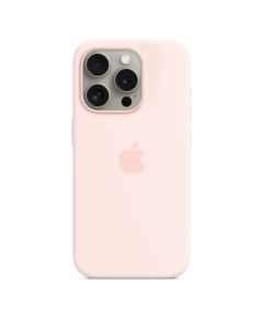 iPhone 15 Pro Max için MagSafe özellikli Silikon Kılıf Uçuk Pembe - MT1U3ZM/A