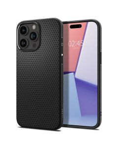 iPhone 15 Pro Max için Spigen Liquid Air Matte Black Kılıf