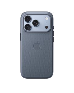 iPhone 18 Pro i&ccedil;in MagSafe &ouml;zellikli Tech Dokuma Kılıf - Şambre Mavisi