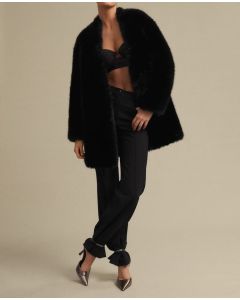 Mango Kürklü oversize palto - 17068255