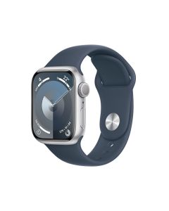 Apple Watch Series 9 GPS 41mm Gümüş Alüminyum Kasa Fırtına Mavisi Spor Kordon S/M - MR903TU/A