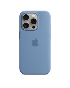 iPhone 15 Pro için MagSafe özellikli Silikon Kılıf Buz Mavisi - MT1L3ZM/A