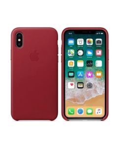 iPhone X ve iPhone XS için Orijinal Deri Kılıf Kırmızı MQTE2ZM/A