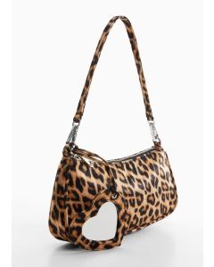 Mango women ayna detaylı leopar desenli çanta 47001060