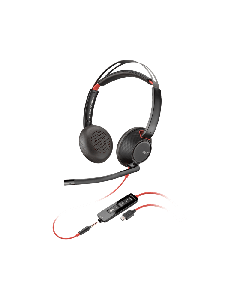 Poly Blackwire 5220 Stereo USB-C Mikrofonlu Kulaklık +3,5 mm Bağlantı +USB-C/A Adaptörü (8X231AA)