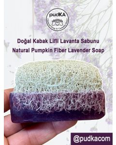 pudKA Doğal Kabak Lifli Lavanta Sabunu